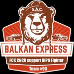 FCK CNCR support DIPG Fighter at the Balkan Express